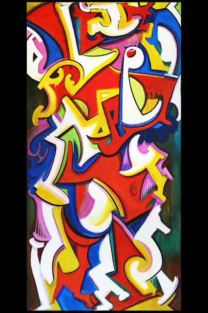 Tony Narducci [1915–1999], Untitled, #314 — from the Early Abstract Expressionist Series, 1950s – 1960s, 106 x 52 in., oil on canvas, signed verso