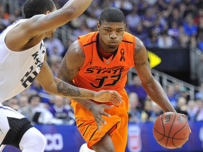 Basketball players during a game