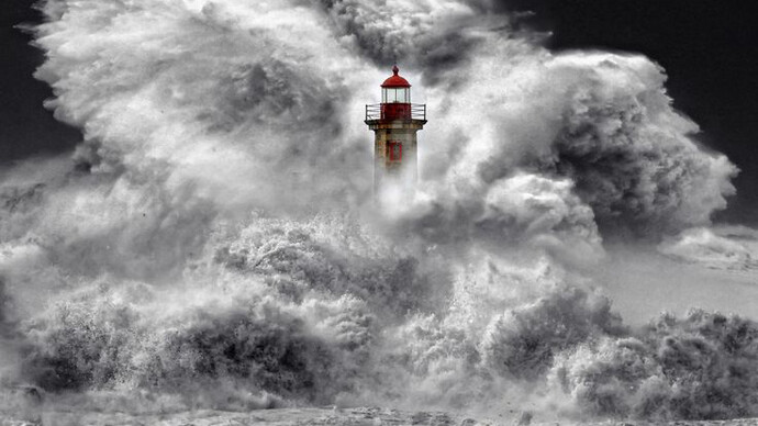 O mar da foz, Porto, Portugal