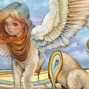 Camilla d’Errico, Veiled in vivid riddles. Courtesy of Corey Helford Gallery