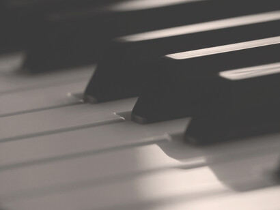 Vista de las teclas de un piano