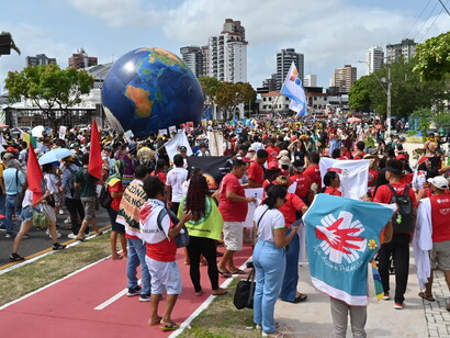 March Unificada participants at COP30, Belem, Brazil - people's movements showing the way @ Ashish Kothari