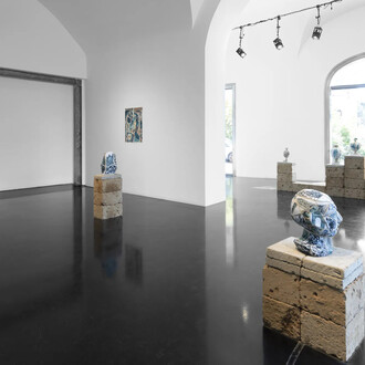 Rodrigo Torres, Água mole em pedra dura (Little strokes fell great oaks), exhibition view. Courtesy of A Gentil Carioca  