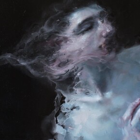 Henrik Uldalen, Gale, 2015, oil on panel, 50.8 x 50.8cm, courtesy the artist