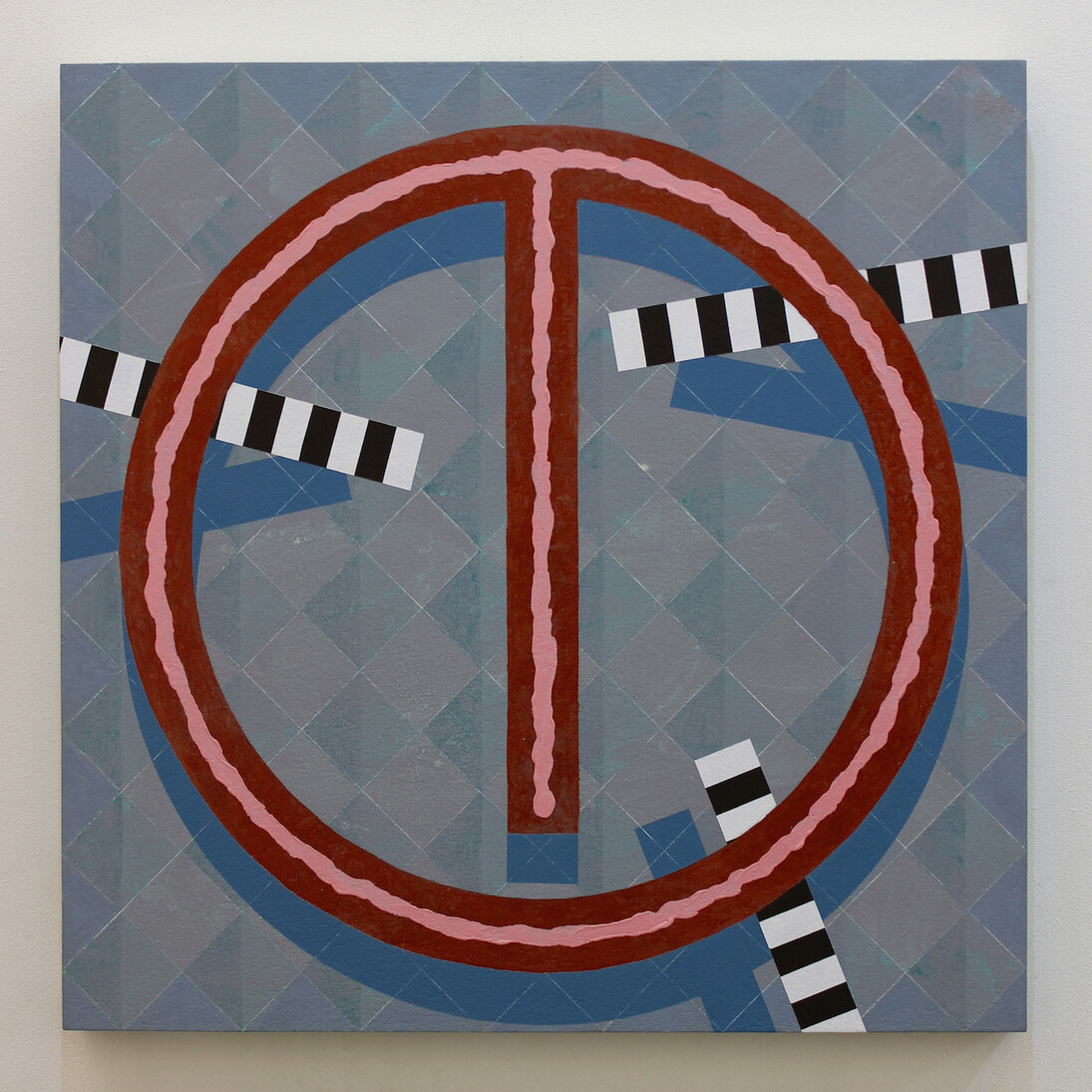 Ben Cove, Head Construct 2, 2013, acrylic on panel, 40 x 40 cm, Copyright the artist and Peter von Kant