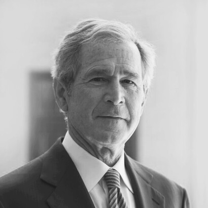 George W. Bush, during his Presidential term, claimed people and the press no longer have a democratic voice in the way the world works