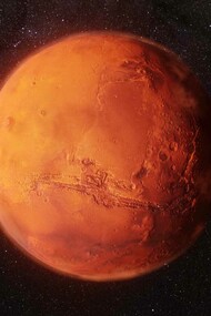 Il pianeta Marte è il quarto pianeta del sistema solare in ordine di distanza dal Sole ed è visibile a occhio nudo