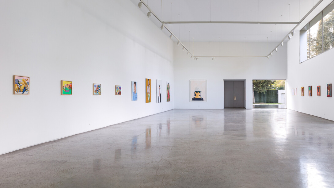 Varios artistas, The portrait, vista de exhibición. Cortesía de la Galería Lopez de la Serna 