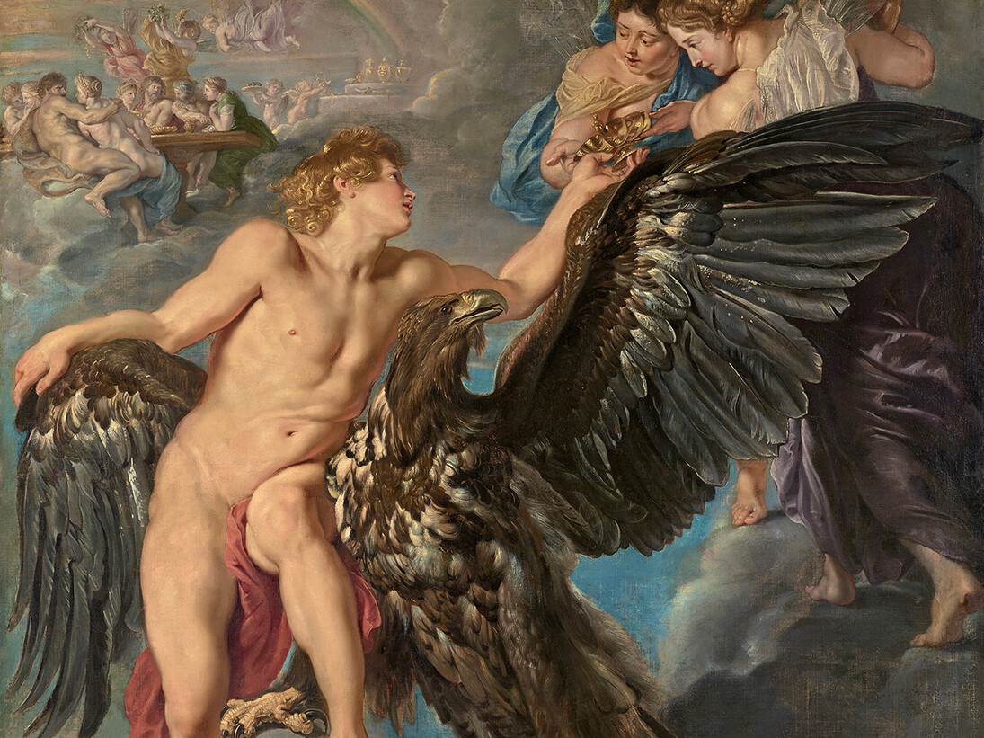 Peter Paul Rubens, Ganimede e l’Aquila, 1611-1612. Olio su tela, 203x203 cm. Vienna, Palais Schwarzenberg (in prestito presso Liechtenstein, The Princely Collection)
