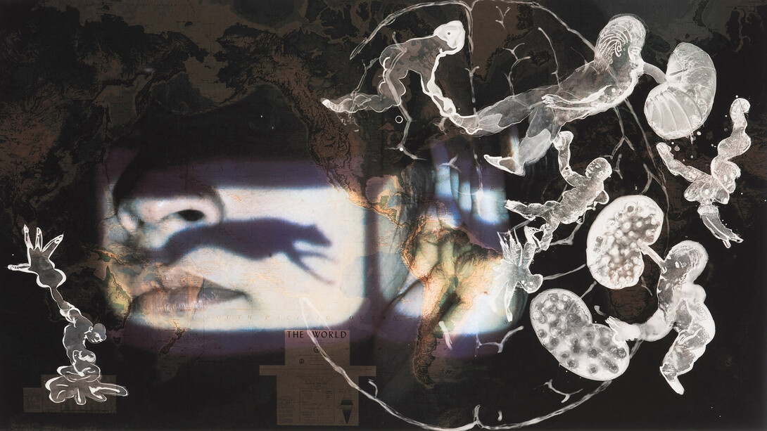 Nalini Malani, The rebellion of the dead will be the war of the landscapes (detail). Courtesy of Galerie Lelong