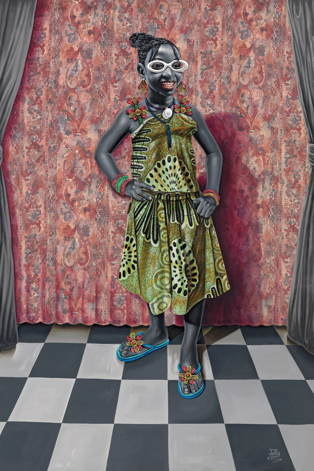 JP Mika, La Nostalgie, 2014, Huile et acrylic sur toile, 169 x 126 cm, Collection Ann Kouijn, La Haye © JP Mika