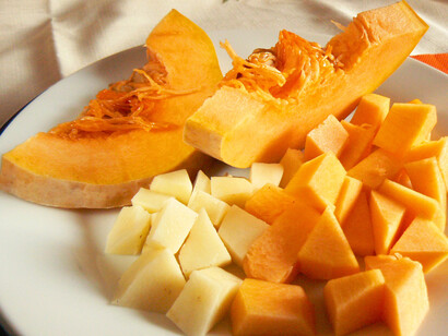 Tocchetti di zucca e patate