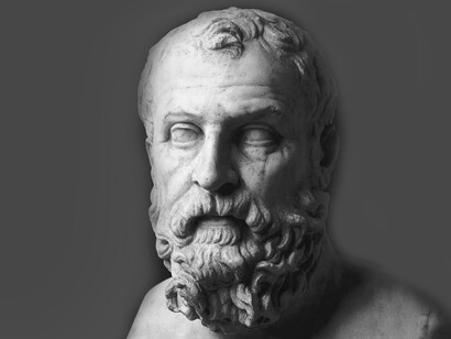 Solón, poeta, reformador político, legislador y estadista ateniense cuyas reformas son cruciales para el nacimiento de la democracia