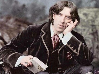 Oscar Wilde was an icon of the Aesthetic movement at the time, an artistic movement championing beauty over utility