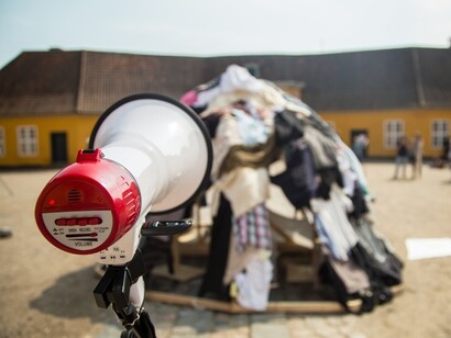 When The Heroe Disrobes Her Armour; Giving Birth To Quiet Revolutions. 2016. Roskilde Museum of Contemporary Art. Denmark. Photo: Joe Kniesek Excentric Media