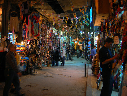 The traditional arabian soukswere held outside cities at locations where incoming caravans stopped and merchants displayed their goods for sale