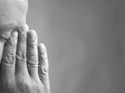 A man, feeling emotional, about to cry. It’s no secret that men struggle to seek help for their mental health
