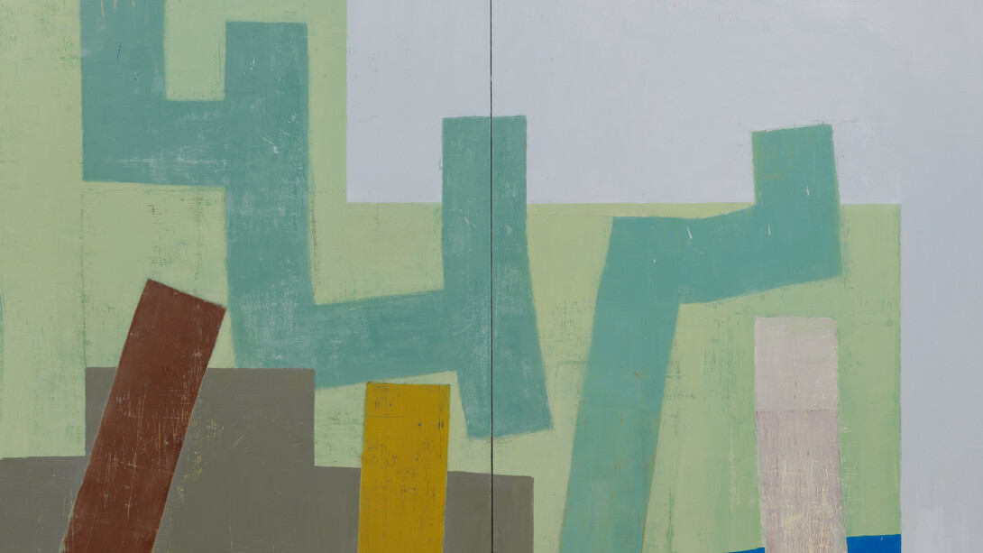 Joseph Goody, Pale Slow Green, 2017, oil on canvas, courtesy of Cob Gallery