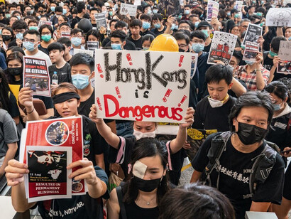 The protests in Hong Kong these days