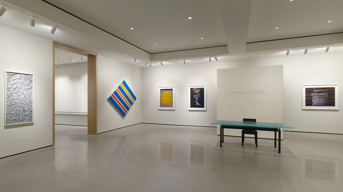 Abelardo Morell: out of paper, in dialogue with Gene Davis, Kenneth Noland, Jules Olitski & Larry Poons, exhibition view. Courtesy of Edwynn Houk Gallery
