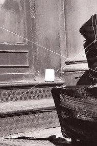 Takehisa Kosugi, Ben Vautier, George Brecht. Simultaneous performance of Anima 1, Attache de Ben, and Solo for Violin, performed during Fully Guaranteed 12 Fluxus Concerts, New York, May 23, 1964