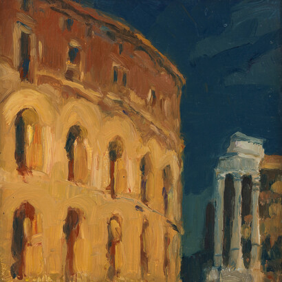 Jeff Bellerose, Teatro, Night, 2025. Courtesy of Paul Thiebaud Gallery