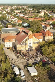E-Werk Luckenwalde, aerial photograph, 2019 © E-Werk Luckenwalde and Tim Haber