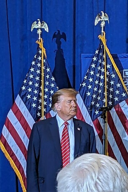 Donald Trump rally at Grappone Conference Center in Concord, New Hampshire, USA