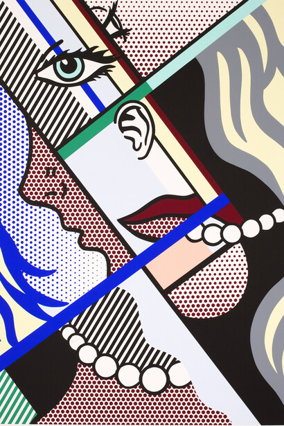Roy Lichtenstein (1923-1997), Modern Art I, 1996, Screenprint on Lanaquarelle watercolor paper, 130.2 x 96.2 cm, Artist Rooms National Galleries of Scotland and Tate. Lent by The Roy Lichtenstein Foundation Collection 2015 © Estate of Roy Lichtenstein/DACS 2015.
