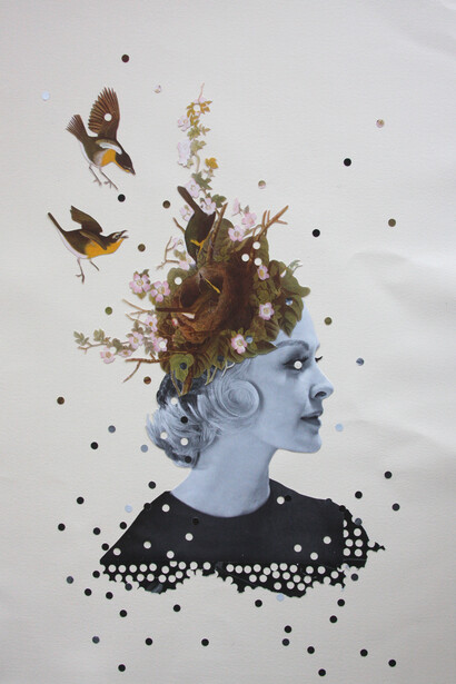 Lizzie Gill, Feed the Birds, 2014, 15 x 22 in.