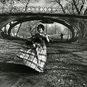Bill Cunningham, Central Park bridge, New York City, ca. 1968-1976, Gelatin silver photograph. New-York Historical Society, Gift of Bill Cunningham