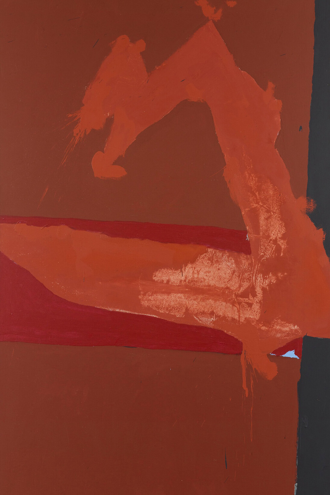 Robert Motherwell, Summertime in Italy, 1967, acrylic on canvas, 82 x 48 inches, 208.3 x 121.9 cm