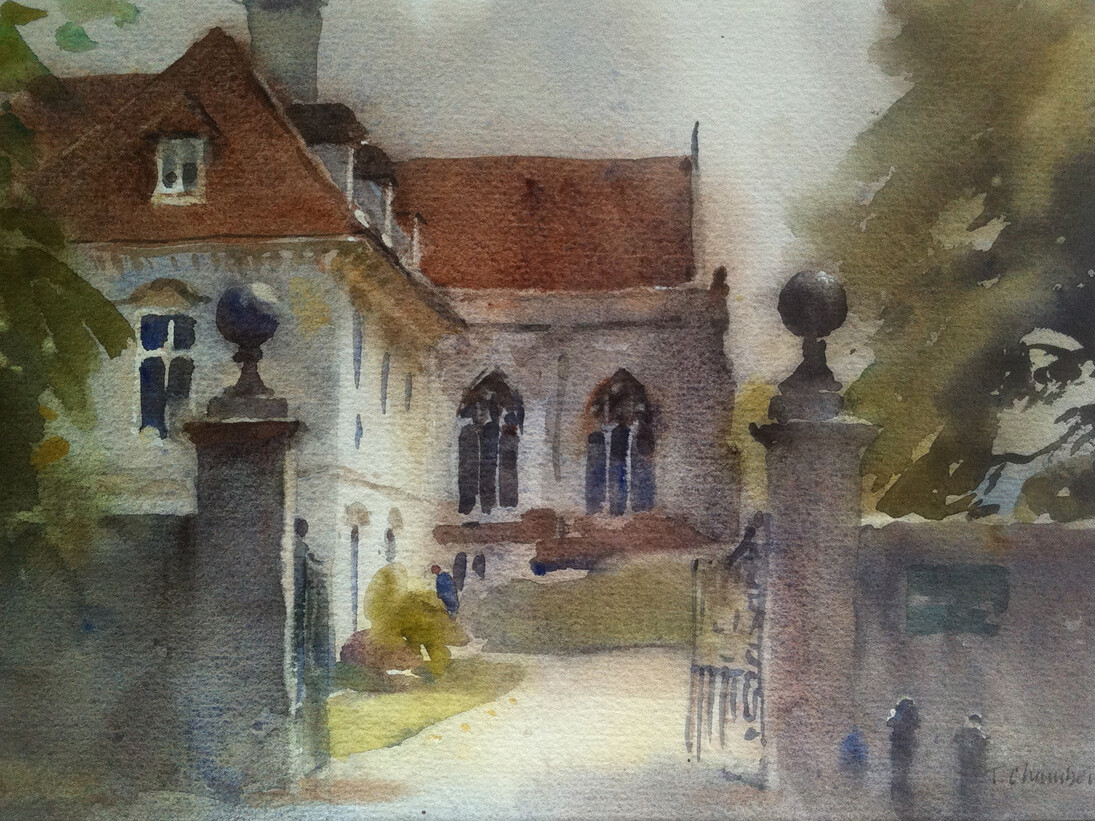 Chamberlain, Bishops Palace, Winchester, 16.5 x 25 cm
