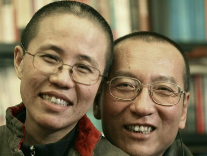 Liu Xiaobo and his wife Liu Xia