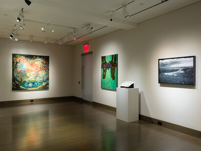 Various artists, Shorelines: views from the edge, exhibition view. Courtesy of Hirschl & Adler Galleries