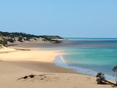 Beautiful Tofo beach, a hidden paradise in Mozambique