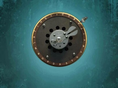 The poster for the movie Imitation Game (2014) directed by Morten Tyldum