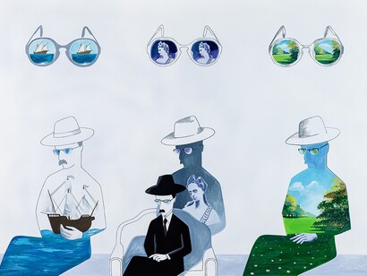 Costa Pinheiro, Hétéronyme, Técnica mista sobre papel, 1976