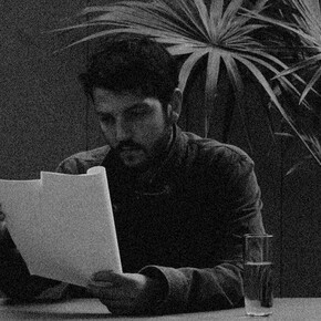 Mario Garcia Torres, still from Unspoken Dailies, 2003–09, 16mm film, black and white, sound. 66 min. Courtesy the artist and Proyectos Monclova, Mexico City.