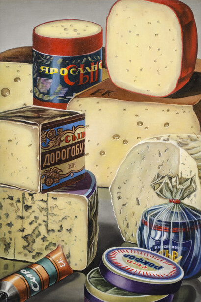 Elena Khudiakova, Cheese, Oil on canvas, 75 x 51 cm, 2012 - 2014