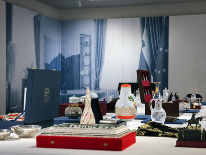 Gifts to the state, exhibition view. Courtesy of National Museum of Contemporary History of Slovenia