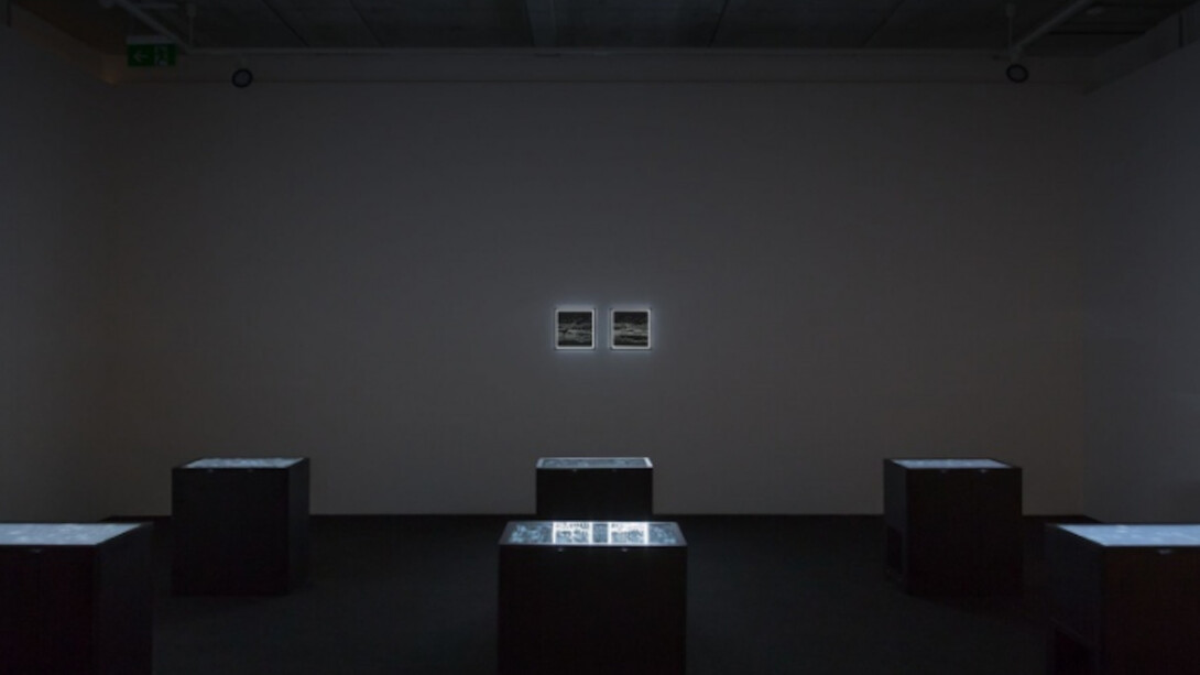 Ryoji Ikeda, Exhibition view. Courtesy of Almine Rech Gallery