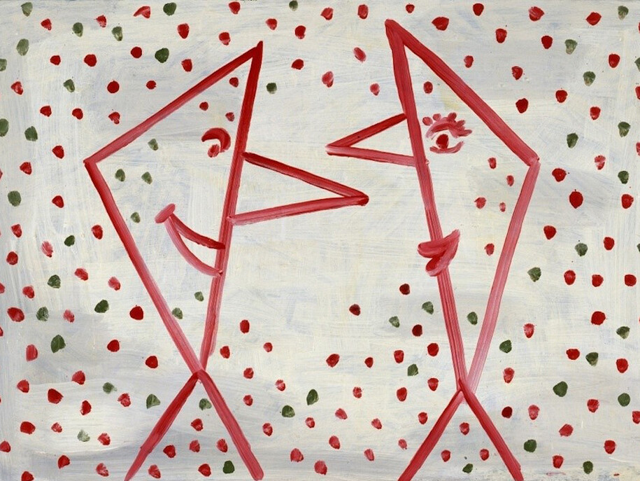 Helmut Middendorf, Talkshow (detail), 1995. Acrylic on canvas, 140 x 100 cm, Courtesy of the artist and MOT International London and Brussels