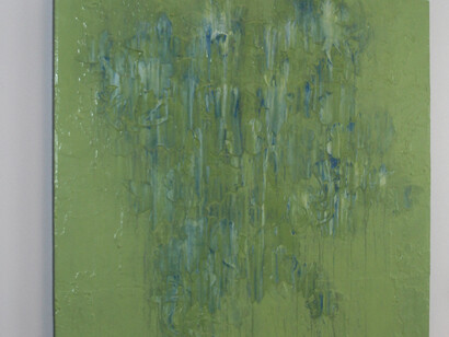 Sara V. Cole, Human Ecology 23, Hand Cut Paper Collage and Acrylic on Wood Panel, 36 x 36, 2017. Courtesy of Elisa Contemporary Art