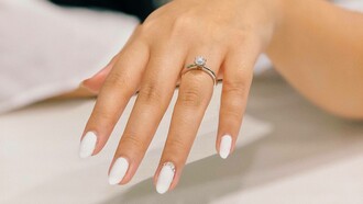 A woman recently engaged after accepting the proposal of her partner