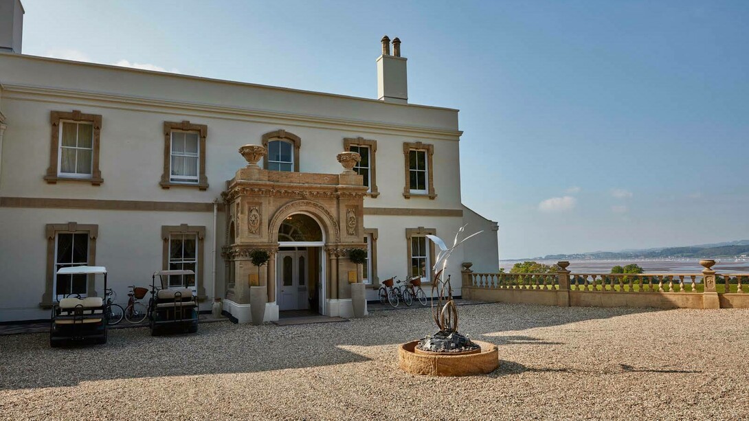 Lympstone Manor in Exmouth, England, is now a five star hotel with a Michelin-starred restaurant