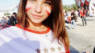 Una candidata a Miss Spartak