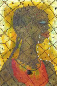 No Woman No Cry is a 1998 painting created by Chris Ofili in 1998