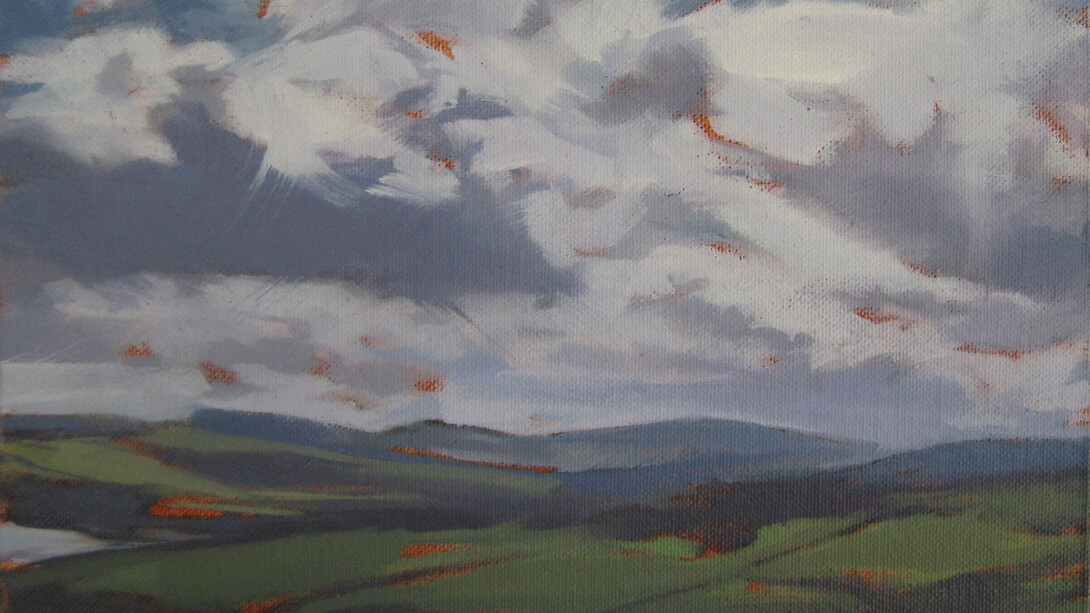 Tracey Quinn, Study Antrim Coast, oil on canvas on board, 20 x 25 cm