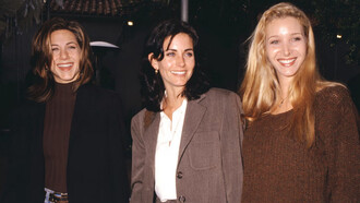 Jennifer Aniston, Courteney Cox, and Lisa Kudrow, played iconic characters in the TV show Friends (1994). Photo by © Ron Davis